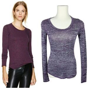 ARITZIA Wilfred Free Diapason Purple Long Sleeve T-Shirt XXS